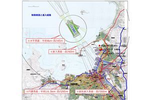 【再掲】2050年代を見据えた福岡のグランドデザイン構想（30）～新福岡空港島（案）の配置による高さ制限の緩和