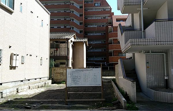 まちかど風景・博多区～住吉神社側に宿泊施設