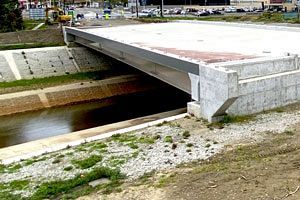 戸切川改修にともなう橋梁工事、松尾建設が落札