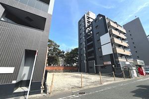 旧キャナルイースト近隣の駐車場跡　積水ハウス不動産が売却