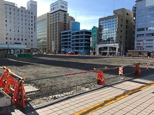 大分パルコ跡地の「祝祭広場」予定通り完成なるか